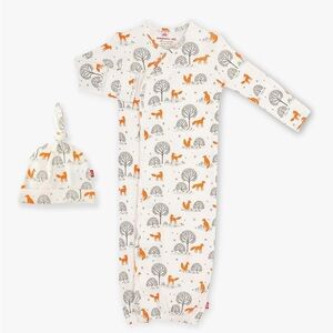 Magnetic Me Orange and Gray Kids Pajamas Sleep Sack